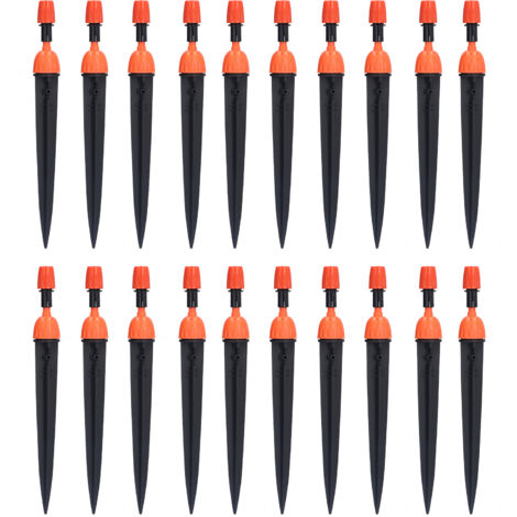 20 Set Multifunctional Spray Dripper Adjustable Irrigation Atomizing Sprinklers Drip Irrigation SystemOrange