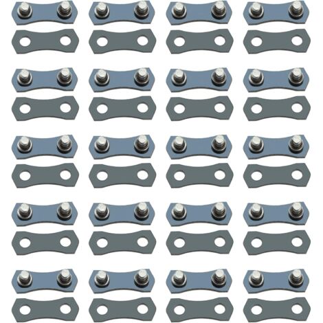 20 Sets Chainsaw Chain Link Repair-Fits 3/8LP 1.3mm Small Chains, Suitable for 33-70 Link Chain