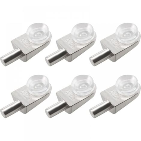 20 soportes para estantes de pared de aleación de zinc con ventosa.