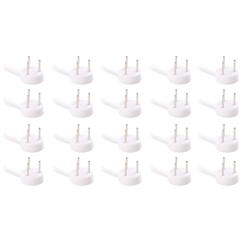 Image of 20 Stk Kunststoff Schwer Wand Bilderrahmen Haken Kleiderbuegel 3-Pin Klein