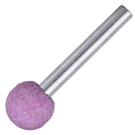 20 Stk. Schleifstifte KU Kugelform EKR für Stahl 6mm Schaft 6mm Korn 60