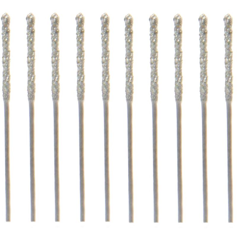 Image of Tlily - 20 StüCke 0,8Mm Diamant Beschichtet Spitze Spiral Bohrer für Glas Schmuck Fliese