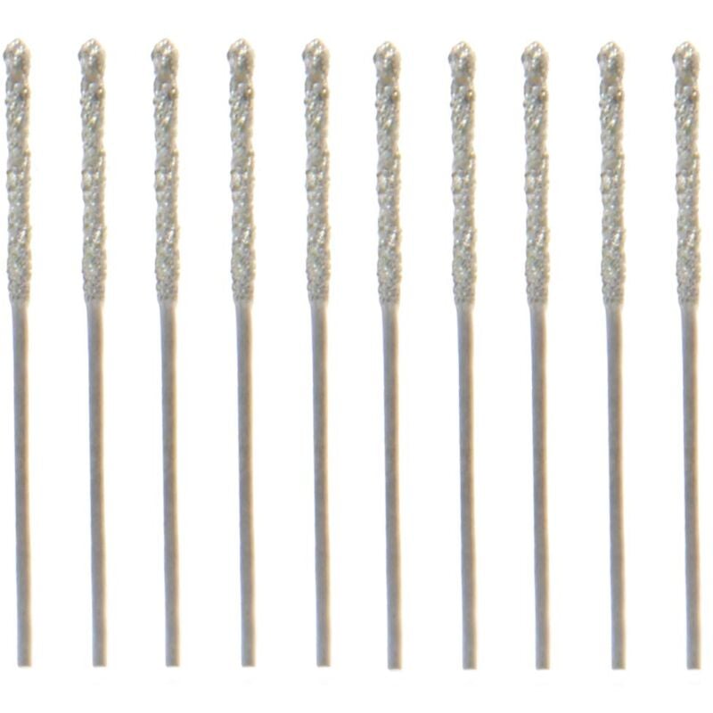 Image of Tlily - 20 Stücke 0,8mm Diamant Beschichtete Spitze Spiralbohrer für Glas Schmuck Stein Fliesen
