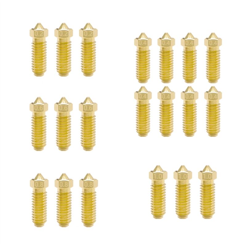 Image of 20 stücke für 3 3D Drucker Hotend Komponenten Messing Düse Kopf Düsen 1,75mm Filament