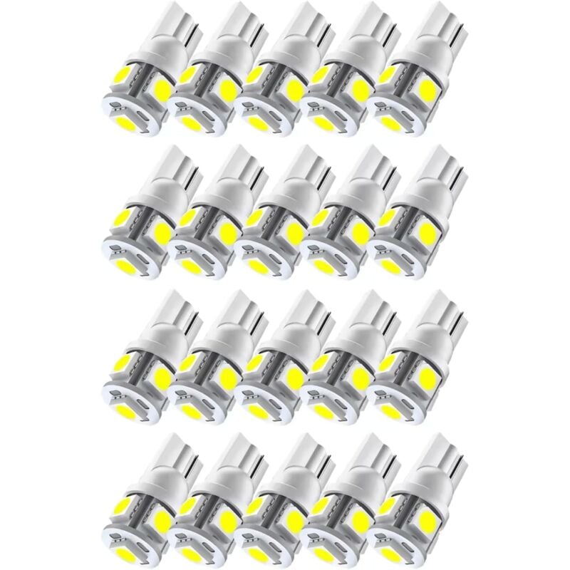 Image of Linghhang - 20 stücke) W5W T10 5050 5SMD Auto led Leselampe