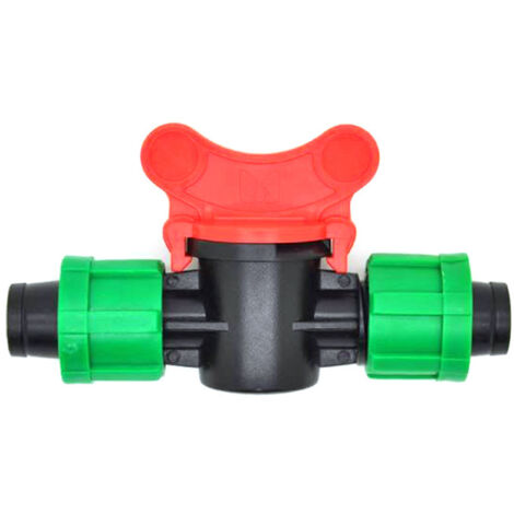 20 Stück 16 mm Tropfbewässerungs-Gartenschlauchadapter, landwirtschaftliches Tropfbewässerungs-Umschaltventil mit Überwurfmutter für Gewächshausbewässerung und Gartenschlauchanschlüsse