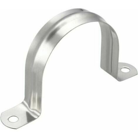 20 Stück 60 mm Schlauchschelle, 304 Edelstahl-Rohrschelle, U-Typ-Rohrbefestigungsschelle, Rohre und Kabel, Rohrhalter (20, M60) FLITI