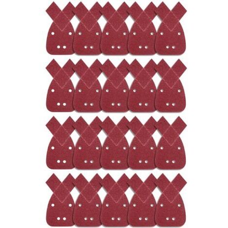 20 Stück Dreieckschleifblätter Schleifpapier 40 Körnung Mouse Sanding Sheet Schleifpapier für Detail Palm Sander