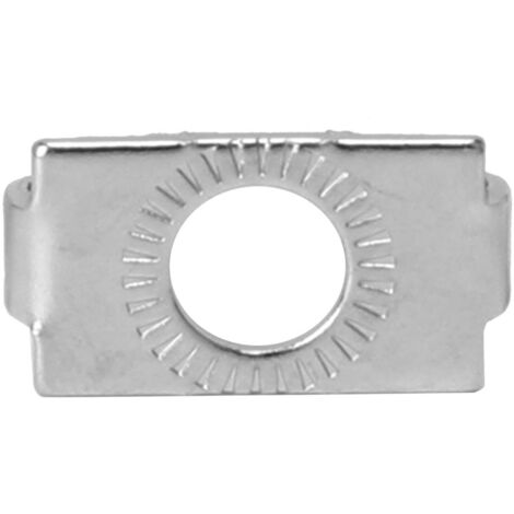 20 Stück Federelastische Verbinder für Aluminiumprofile, integriertes Befestigungszubehör aus verzinktem Stahl (Serie 20 - Schlitz 6)