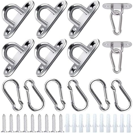 20 Stück Kajak-Deckschnallen, 5 mm Ösenplatte, seewasserbeständiger Edelstahl 304, Bump-Form