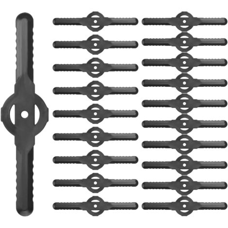 20 Stück Kunststoff-Rasenmähermesser, Akku-Rasenmähermesser, Gartengerät, Rasenmäherzubehör