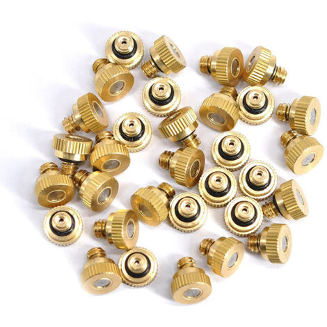 20 Stück Messing-Zerstäuberdüsen für Kühlsysteme (0,4-mm-Düse)