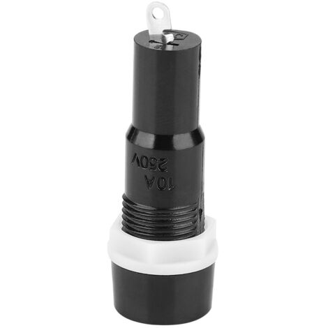 20 Stück MF-527 Sicherungshalter, schwarzes Gehäuse, 5x20mm, für Schutzsicherungen