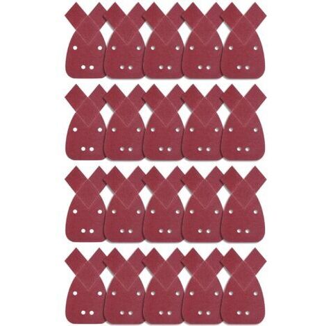 20 Stück Schleifblätter Dreiecke Schleifpapier 80er Körnung Maus Schleifblätter Schleifpapier für Detailschleifer