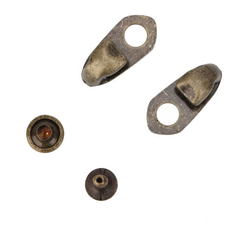 20 Stück Schnürsenkelhaken aus Aluminiumlegierung mit Nieten für Reparaturen/Wandern/Klettern – Outdoor-Zubehör