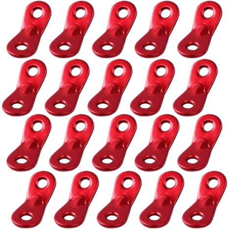 20 Stück Spanner Einsteller Outdoor Zelt Wind Seil Schnalle Aluminiumlegierung für Wandern Camping  FLITI