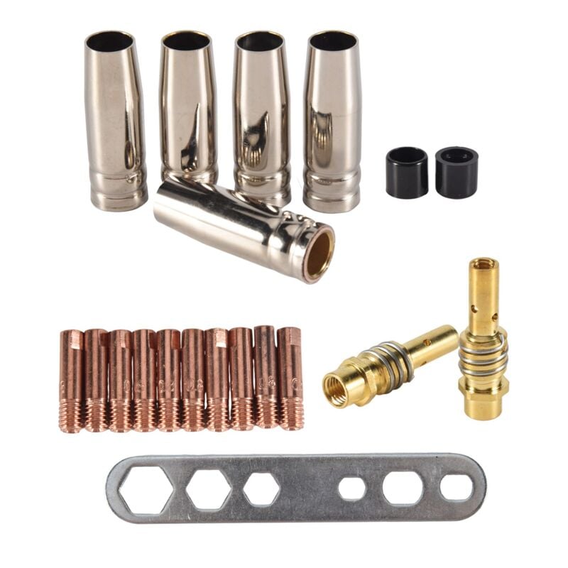 Image of 20 Teilige Düsen Spitzen Halter Mig Schweißer Verbrauchs Material Zubehör für 15Ak Mb15 Co2 Schweiß