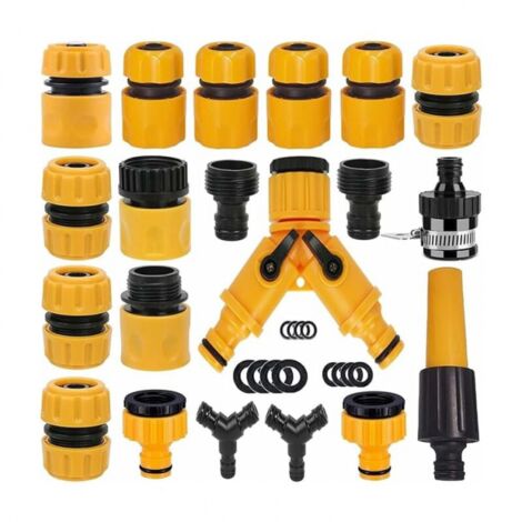 20-teiliges Gartenschlauch-Anschluss-Set, Gartenschlauch-Adapter, Y-Schlauchverteiler, universelle Gartenschlauch-Verbindungsstücke