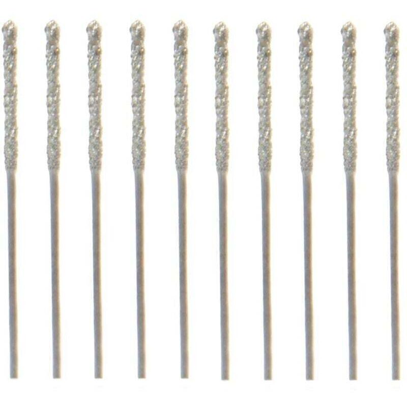 Image of 20-teiliges Set 0,8 mm diamantbeschichteter Spiralbohrer für Fliesen, Stein und Glas