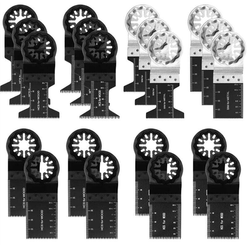 Image of 20-teiliges Set multifunktionaler oszillierender Sägeblätter zum Schneiden von Metall und Holz