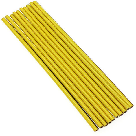 20 tiras decorativas para aire acondicionado de coche, accesorios para el interior del coche, tiras decorativas multicolores para la mayoría de las rejillas de ventilación (galvanizado amarillo).