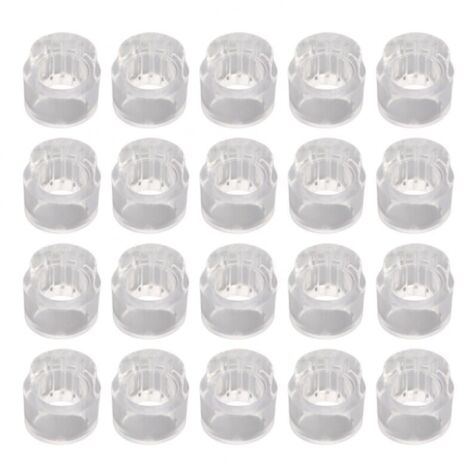 20 topes de puerta anticolisión de PVC transparente para dormitorio