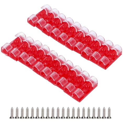 20 transparente, selbstklebende Kabelbinder, Schreibtisch-Organizer-Clips, unauffällige Aufbewahrungsbefestigungen