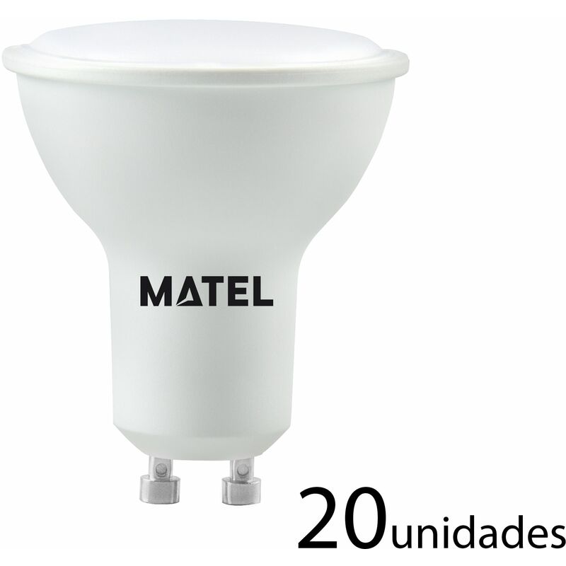 

20 unidades Bombilla LED dicroica 120 casquillo GU10 5w 500lm neutra