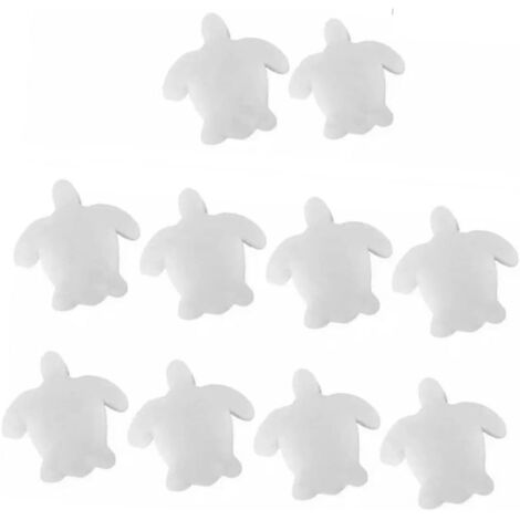 20 unidades de esponjas absorbentes de aceite con diseño de tortuga para spas y jacuzzis.