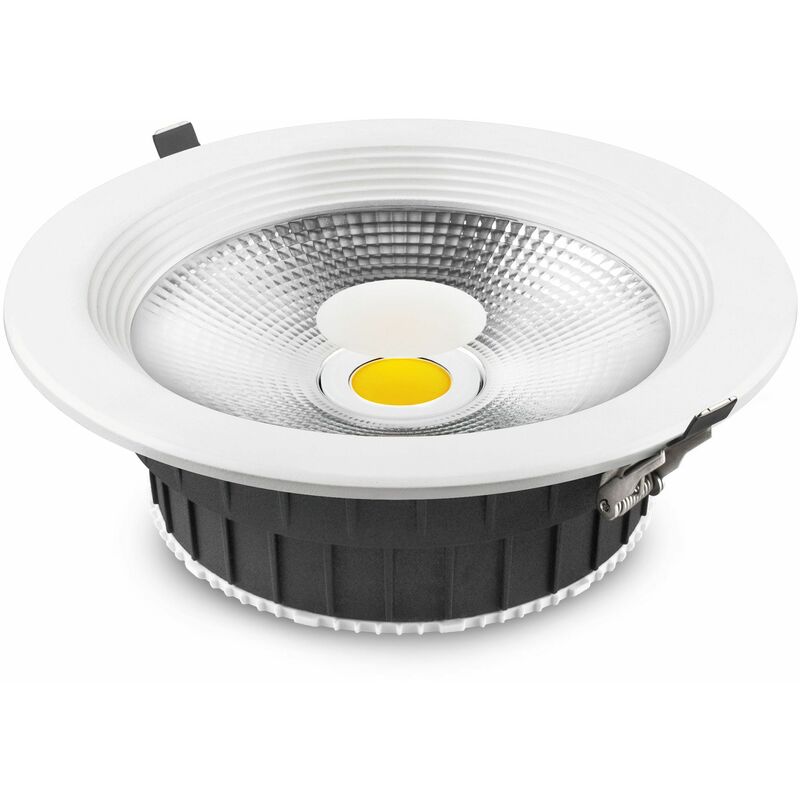 

20 unidades downlight LED aluminio blanco 30w fría