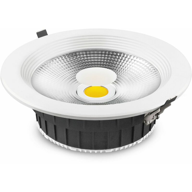 

20 unidades downlight LED aluminio blanco 30w neutra