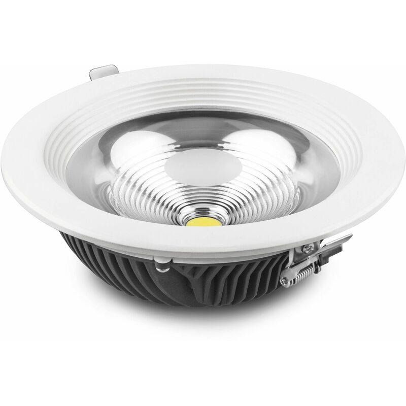 

20 unidades downlight LED aluminio blanco 40w neutra