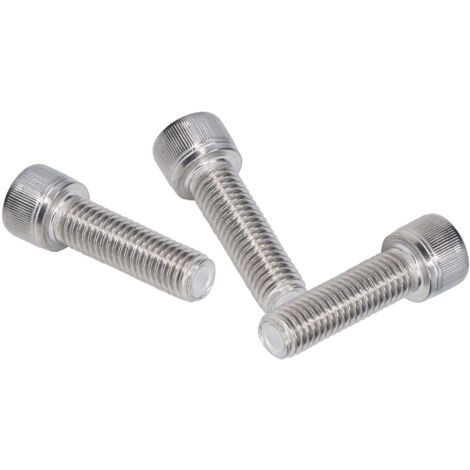 20 Vis à tête hexagonale creuse A2-70 Inox M12 x 45mm - Filetage gros pas - DIN 912 - Lot de 20