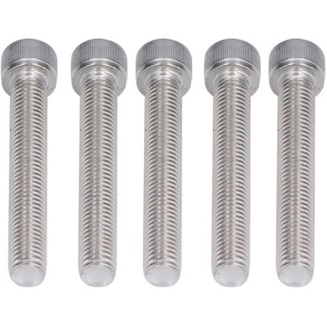 20 Vis à tête hexagonale creuse en acier inoxydable A2-70, filetage M12x1.75, longueur 75mm - Lot de 20 vis