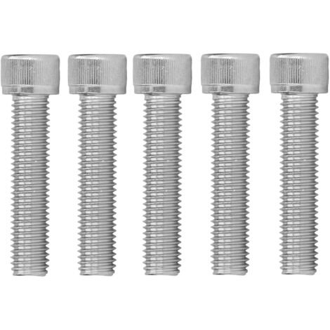 20 Vis à tête hexagonale creuse M12x1.75 A2-70 inox, pas gros, longueur 55 mm, lot de 20