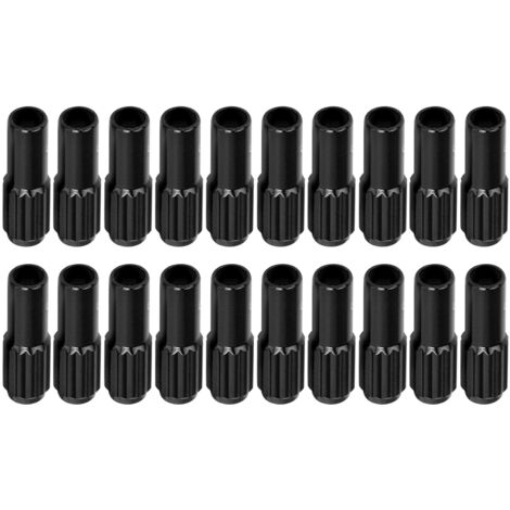 20 Vis de Câble Vélo Alliage Aluminium Noir pour Réglage Précis et Stable de la Vitesse - Accessoires Vélo