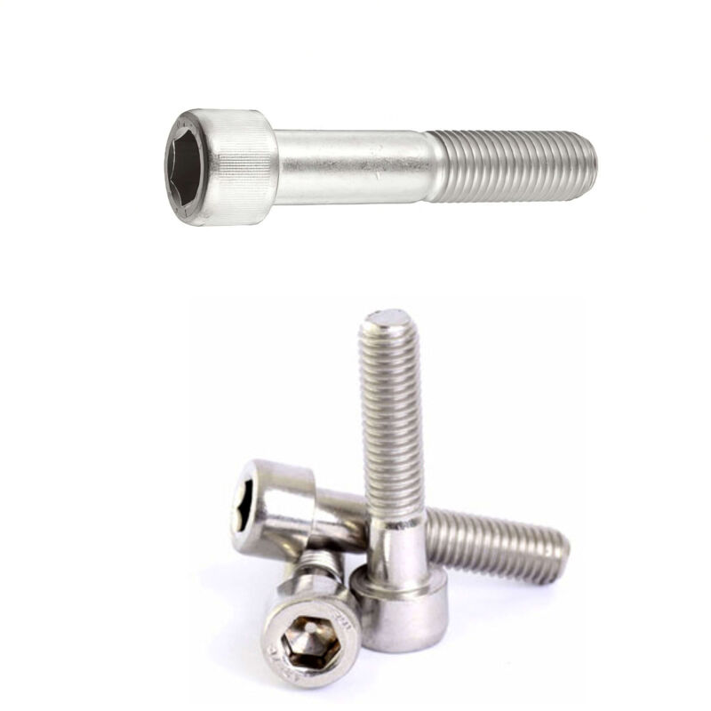 20 Vis métaux cylindriques hexagonales creuse DIN912 A2 - diamètre 10 mm - Longueur 80 mm