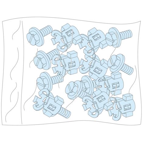 20 Viti+Dadi/Struttura  ( SCHNEIDER cod. 08921 )