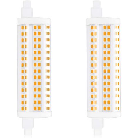 20 W, 118 mm, R7s, dimmbar, J118, Tageslicht, 4000 K, 2200 lm, doppelseitiger Strahler, entspricht 200 W Halogenlampe, für Zuhause, Wohnzimmer, Balkon, Hotel, Restaurant usw. (2 Stück) [Energieklasse 