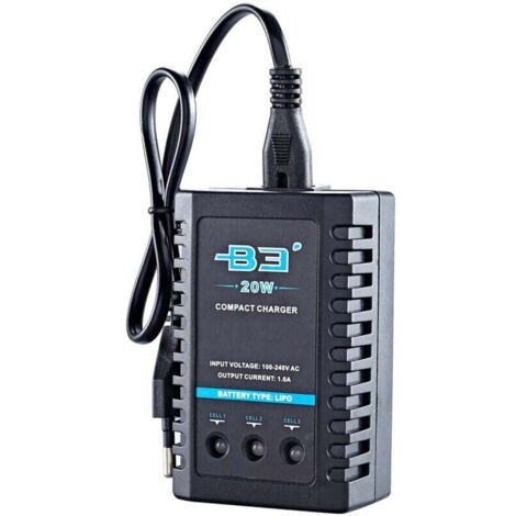 20-W-1,6-A-RC-Balancer-Ladegerät für 2S/3S-LiPo/LiFe-Akkus – Funkfernsteuerungszubehör – US-Stecker im Lieferumfang enthalten