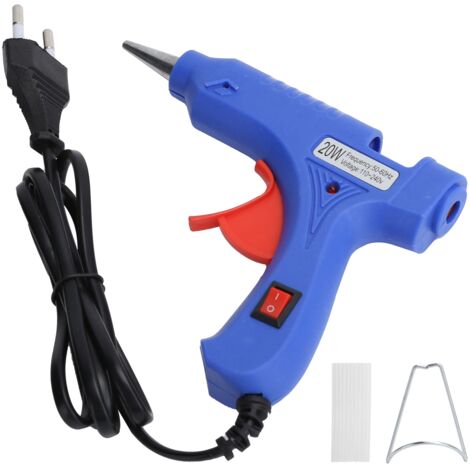 20-W-Heißklebepistole mit Klebesticks für DIY-Bastelarbeiten, EU-Stecker 110–240 V
