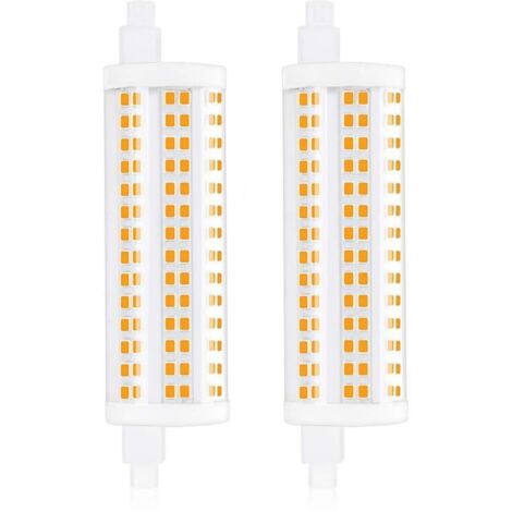 20 W Intensité variable R7S 118 mm ampoules LED avec 2200 lm blanc chaud 2700 K, 200 W-300 W R7S J118 remplacement ampoule halogène linéaire, R7S ampoule 118 mm LED [Classe énergétique F]