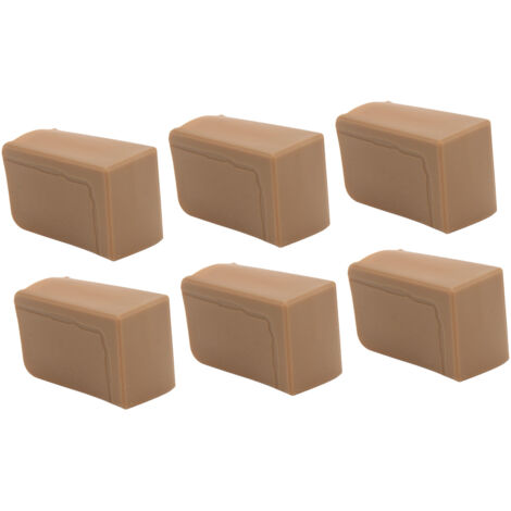20 weiche Silikon-Eckenschützer für Möbel, kindersicher, stoßfest, U-förmig, braun – 20er-Packung