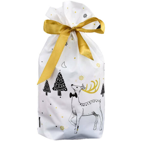 20 wiederverwendbare Geschenktüten mit Kordelzug für Weihnachten, Süßigkeitenverpackungen, Partys und Geburtstage