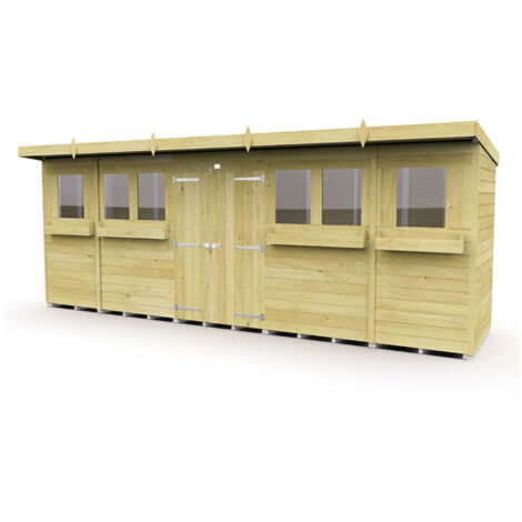 20 x 4 Pent Summer Shed