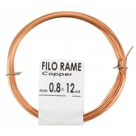 20 x MATASSINA FILO RAME D 0,8 MM 12 M