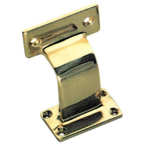20 x SUPPORTO CORRIMANO LEGNO IN OTTONE LUCIDO