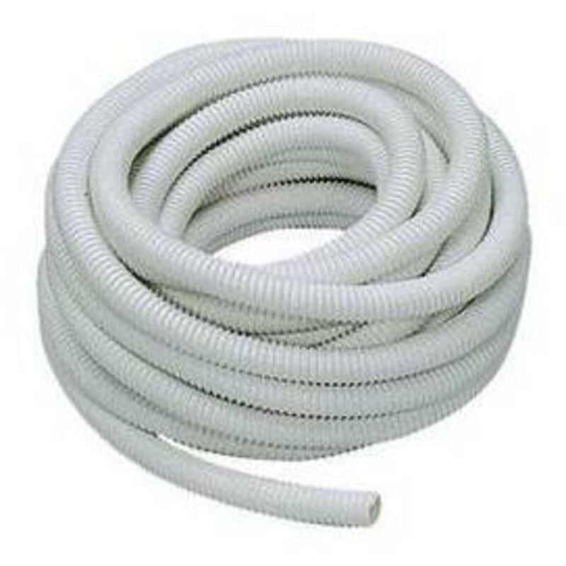 20 x tuyau en pvc spirale flexible blanc au mt.