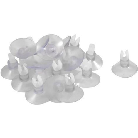 20 x ventouse à clip Pour fixer les accessoires d\'aspiration de l\'aquarium