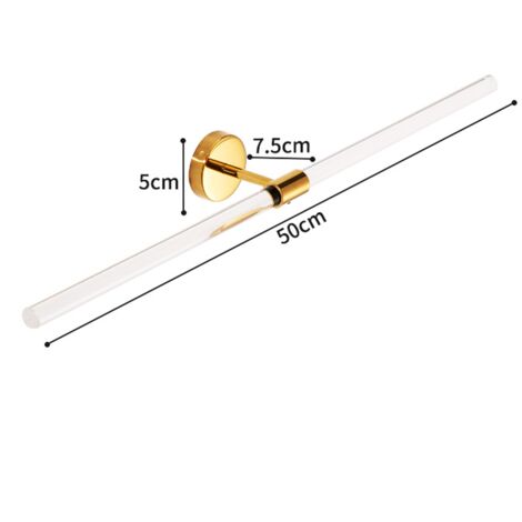 20 Zoll (50,8 cm) großer Handtuchhalter aus goldenem Acryl für Badezimmer, Wandmontage